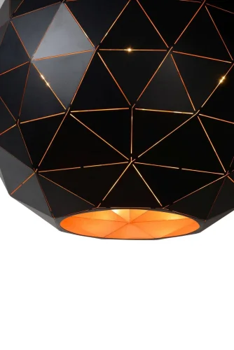 Светильник подвесной OTONA 21409/40/30 Lucide чёрный 1 лампа, основание чёрное в стиле современный  фото 3