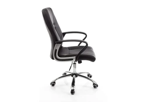 Компьютерное кресло Blanes черное 1733 Woodville, чёрный/искусственная кожа, ножки//, размеры - *1190***630*640 фото 3
