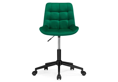 Компьютерное кресло Честер зеленый (california 697) / черный 539245 Woodville, зелёный/велюр, ножки/металл/чёрный, размеры - *920***490*600 фото 3