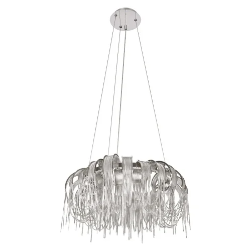 Люстра подвесная Volver 10404/800 SN LOFT IT никель на 8 ламп, основание никель в стиле арт-деко цепочки фото 3