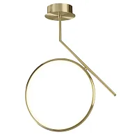 Светильник потолочный LED Olimpia 6583 Mantra матовый золото 1 лампа, основание матовое золото в стиле современный кольца