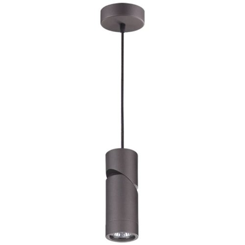 Светильник подвесной Elite 370591 Novotech чёрный 1 лампа, основание чёрное в стиле современный трубочки