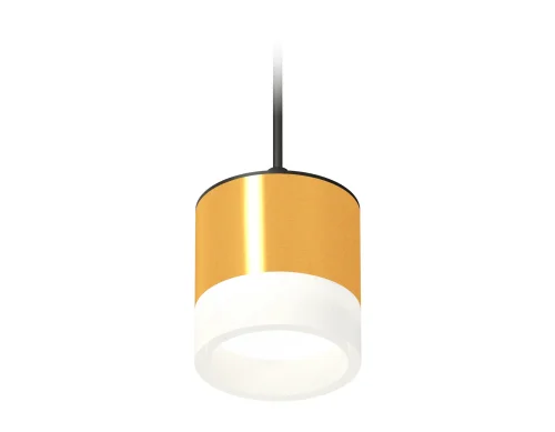Светильник подвесной XP8121025 Ambrella light белый на 1 лампу, основание чёрное в стиле хай-тек 