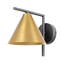 Бра David A7033AP-1BK Arte Lamp латунь 1 лампа, основание чёрное в стиле современный лофт 
