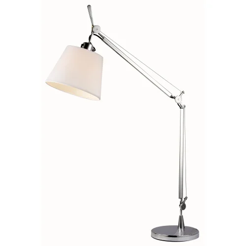 Настольная лампа Reduzion SL464.104.01 ST-Luce белая 1 лампа, основание хром металл в стиле современный 