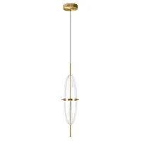 Светильник подвесной LED Tranquility 10397/A LOFT IT прозрачный на 1 лампу, основание медь в стиле современный 