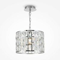 Светильник подвесной Gelid MOD184-PL-01-CH Maytoni прозрачный на 1 лампу, основание хром в стиле современный 