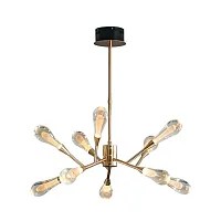 Светильник подвесной LED Fial 167470-26 ImperiumLoft прозрачный 1 лампа, основание золотое в стиле арт-деко современный 