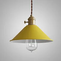 Светильник подвесной BRAID желтый 178453-26 ImperiumLoft жёлтый 1 лампа, основание латунь в стиле современный 