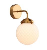 Бра Filisi APL.765.01.01 Aployt белый 1 лампа, основание бронзовое в стиле современный 
