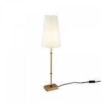 Настольная лампа Zaragoza H001TL-01BS Maytoni белая 1 лампа, основание латунь металл в стиле кантри 