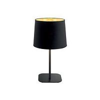 Настольная лампа NORDIK TL1 Ideal Lux чёрная золотая 1 лампа, основание чёрное металл в стиле современный 