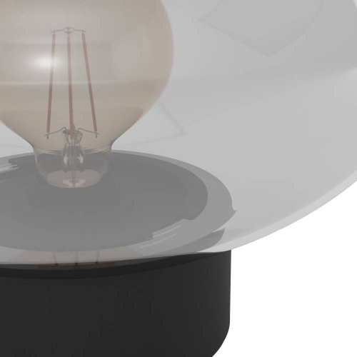 Настольная лампа Madonnina 900945 Eglo прозрачная 1 лампа, основание чёрное металл в стиле современный  фото 2