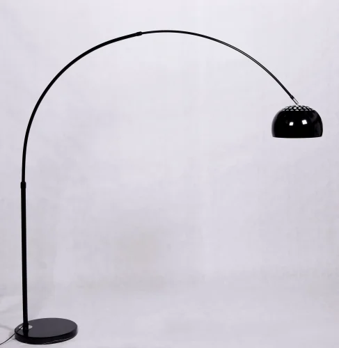 Торшер Azurro  LDF 5508-B BK Lumina Deco изогнутый чёрный 1 лампа, основание чёрное в стиле современный
 фото 3