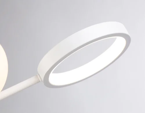Светильник потолочный LED с пультом FL66221 Ambrella light белый 1 лампа, основание белое в стиле современный хай-тек с пультом фото 7