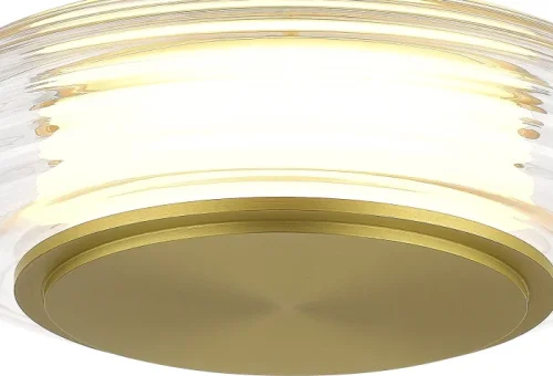 Светильник подвесной LED Frittela SL6239.203.01 ST-Luce прозрачный на 1 лампу, основание золотое в стиле современный фото 2