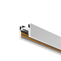 Шинопровод низкопрофильный накладной 2м Magnetic track system Exility TRXMN034-412W Maytoni белый в стиле современный для светильников серии Magnetic track system Exility шинопровод накладной exility тонкая магнитная