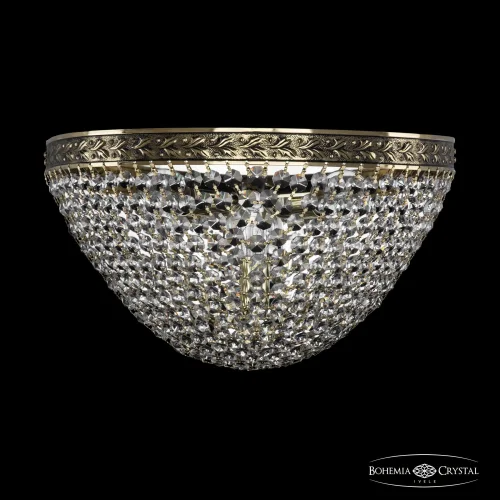 Бра 19321B/35IV GB Bohemia Ivele Crystal прозрачный на 3 лампы, основание золотое в стиле классика sp
