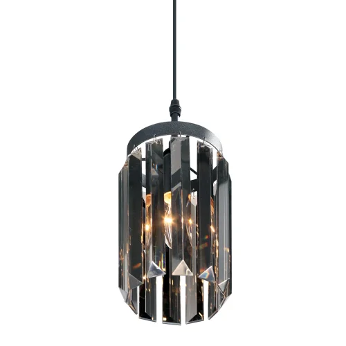 Светильник подвесной V5155-1/1S Vitaluce чёрный серый 1 лампа, основание чёрное в стиле классический современный  фото 3