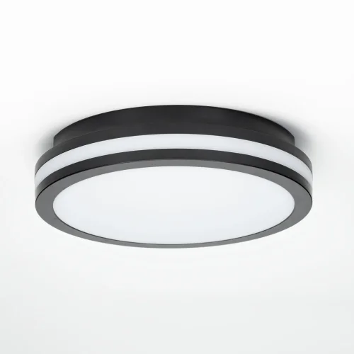 Светильник потолочный LED Luns CL711011V Citilux белый 1 лампа, основание чёрное в стиле современный круглый фото 5