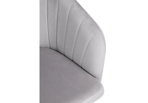 Компьютерное кресло Тибо confetti silver серый / белый 464215 Woodville, серый/велюр, ножки/пластик/белый, размеры - *900***600*600 фото 6