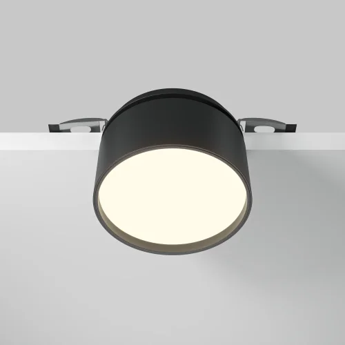 Светильник точечный LED Onda DL024-12W3K-B Maytoni чёрный 1 лампа, основание чёрное в стиле современный хай-тек круглый фото 5