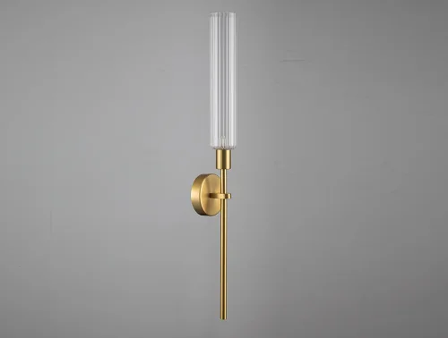 Бра 7291/A brass Newport прозрачный на 1 лампа, основание латунь в стиле американский современный 