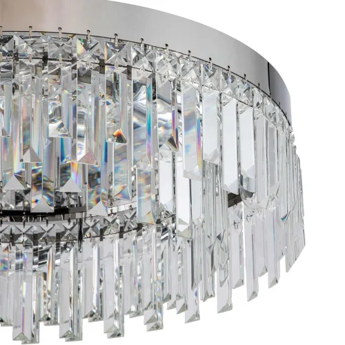 Люстра потолочная Lacrima V000404 Indigo прозрачная на 8 ламп, основание хром в стиле классический  фото 4