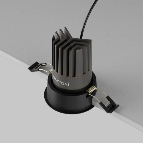 Светильник точечный LED Dip DL117-15W-3K-B Maytoni чёрный на 1 лампу, основание чёрное в стиле современный хай-тек круглый фото 8