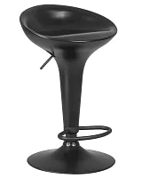 Стул барный 1004-BlackBase-LM BOMBA BLACK,  цвет сиденья черный, цвет основания черный Dobrin, чёрный/, ножки/металл/чёрный, размеры - 660*880***430*360
