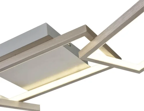 Светильник потолочный LED Netta VL7075L03 Vele Luce никель 1 лампа, основание никель в стиле хай-тек квадраты фото 2