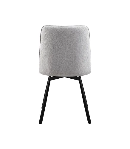 Стул Boun, вращающийся, серый, сиденье УТ000040518 Stool Group, серый/рогожка, ножки/металл/чёрный, размеры - *855**** фото 3