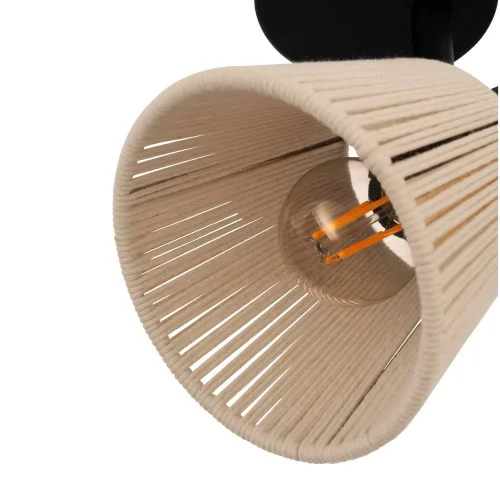 Бра Seagard 44138 Eglo коричневый бежевый на 1 лампу, основание чёрное в стиле кантри современный фото 2 Бра Seagard 44138 Eglo коричневый бежевый на 1 лампу, основание чёрное в стиле кантри современный фото 2