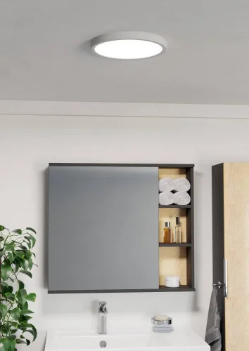 Светильник потолочный LED Fueva 901334 Eglo белый на 1 лампу, основание белое в стиле современный круглый фото 2 Светильник потолочный LED Fueva 901334 Eglo белый на 1 лампу, основание белое в стиле современный круглый фото 2