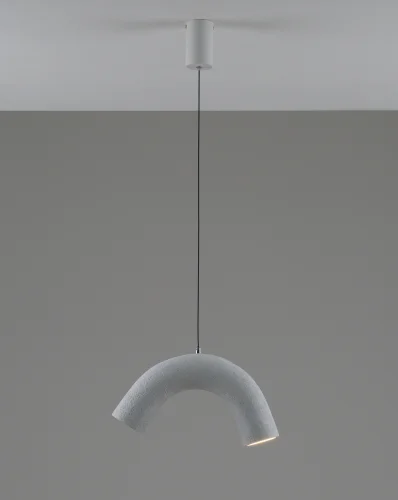 Светильник подвесной LED Roll V11671-PL Moderli белый на 1 лампу, основание белое в стиле современный лофт фото 2