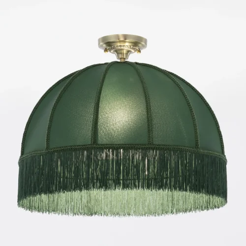 Светильник подвесной Базель CL407032 Citilux зелёный 1 лампа, основание бронзовое в стиле классический кантри  фото 6
