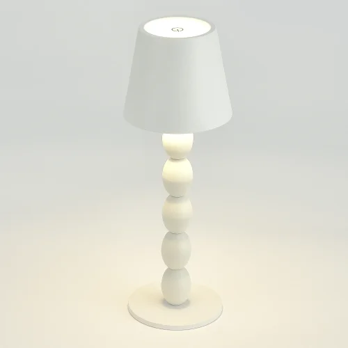 Настольная лампа LED Ease SL1011.504.01 ST-Luce белая 1 лампа, основание белое металл в стиле минимализм современный беспроводная зарядка фото 4