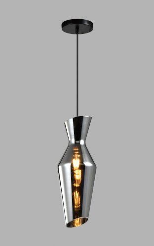 Светильник подвесной Bozen V10459-1P Moderli чёрный серый 1 лампа, основание чёрное в стиле лофт современный 