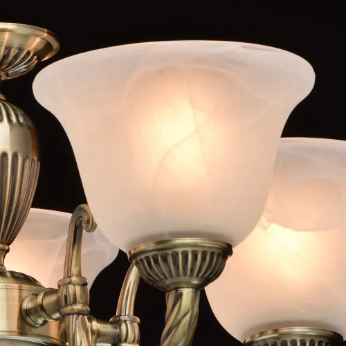 Люстра подвесная Ариадна 450016305 MW-Light белая на 5 ламп, основание бронзовое в стиле классический  фото 8