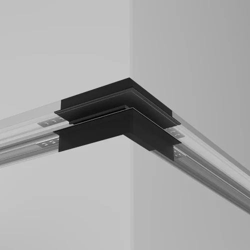 Коннектор внешний встраиваемый под ГКЛ 12,5мм, черный Magnetic track system Exility TRA034CO-42.12B Maytoni чёрный в стиле современный для светильников серии Magnetic track system Exility встраиваемый гкл 12мм exility тонкая магнитная фото 4
