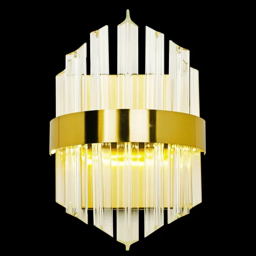 Бра Нимб LED LAMPS 81103/1W Natali Kovaltseva прозрачный на 1 лампу, основание золотое в стиле современный 