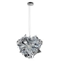 Люстра подвесная Слизия / Clizia 10593/420 Silver LOFT IT серебряная на 2 лампы, основание в стиле 