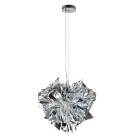 Люстра подвесная Слизия / Clizia 10593/420 Silver LOFT IT серебряная на 2 лампы, основание в стиле арт-деко современный 