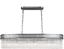 Люстра подвесная Turris 4201-12P Favourite прозрачная на 12 ламп, основание никель в стиле классический 