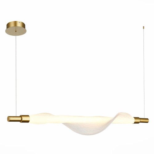 Светильник подвесной LED Alba SL6109.203.01 ST-Luce белый 1 лампа, основание золотое в стиле модерн  фото 3