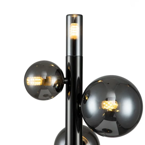 Настольная лампа Canto V000243 Indigo чёрная серая 4 лампы, основание чёрное металл в стиле хай-тек  фото 2