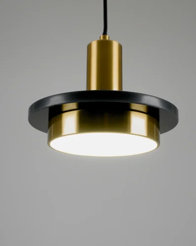 Светильник подвесной LED Solumn V10503-PL Moderli золотой на 1 лампу, основание золотое в стиле современный фото 4 Светильник подвесной LED Solumn V10503-PL Moderli золотой на 1 лампу, основание золотое в стиле современный фото 4