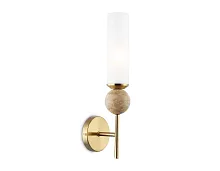 Бра LH53254 Ambrella light белый на 1 лампу, основание латунь в стиле классический 