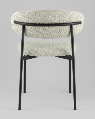 Стул Sevyn, букле мятный УТ000040254 Stool Group, мятный/букле, ножки/металл/чёрный, размеры - *700**** фото 5