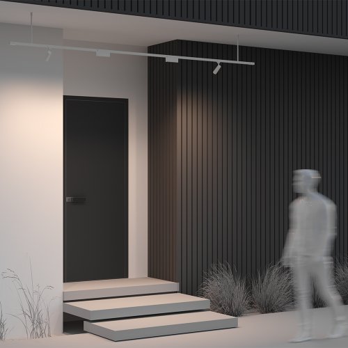 Жесткий подвес для уличной трековой системы Exility IP O-TR001-HL-W300 Maytoni белый в стиле современный хай-тек для светильников серии Exility IP exility ip уличная фото 10 Жесткий подвес для уличной трековой системы Exility IP O-TR001-HL-W300 Maytoni белый в стиле современный хай-тек для светильников серии Exility IP exility ip уличная фото 10